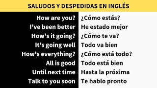 Saludos y despedidas en inglés [upl. by Nirmak]