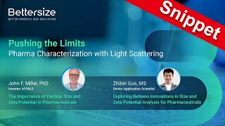 Webinar Snippet  Pushing the Limits — Pharma Characterization with Light Scattering [upl. by Naleek531]