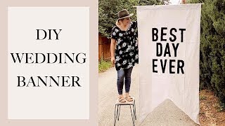 DIY Wedding Banner Decor [upl. by Adallard]