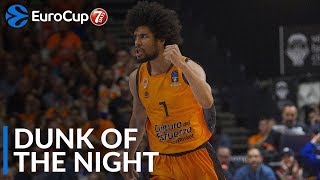 7DAYS EuroCup Dunk of th Night Louis Labeyrie Valencia Basket [upl. by Jamnis]