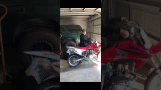 Honda crf150f Cold start with FMF core 41 [upl. by Jolanta493]