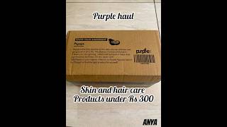 PURPLLE HAULskincare affordableskincareproducts haircare minihaul purplle unboxing [upl. by Haissi]