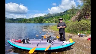 Kayaking Loch Achray amp Blackwater River Trossachs Scotland  Itiwit 3 inflatable kayak [upl. by Leong]