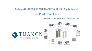 Automatic 18560 21700 32650 26650 Etc Cylindrical Cell Production Line [upl. by Franklyn]