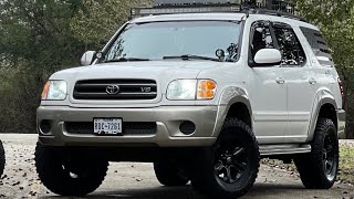 2001 Toyota Sequoia 4wd offroading [upl. by Nyrhtakyram586]