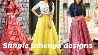 Latest Lehenga Crop top Designs  Simple Crop Top Lehenga Designs [upl. by Naut]