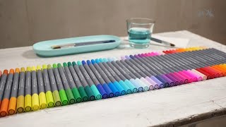 Goldfaber Aqua Dual Marker  The 60 mesmerizing colours  FaberCastell [upl. by Nayd857]