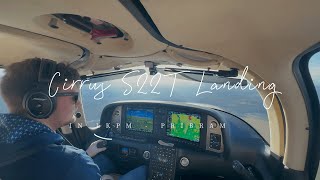 Cirrus S22T G6  Landing LKPM Airport  4K [upl. by Sandler]