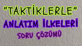 17 ANLATIM İLKELERİSoru Çözümü [upl. by Ettenajna533]