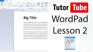 WordPad  Tutorial 2  Zoom in and Zoom Out [upl. by Ymirej]