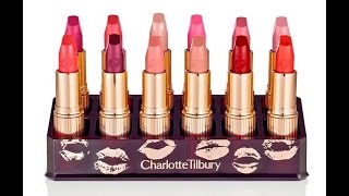 Part 2 NEW Charlotte Tilbury Entire Hot Lips Collection Up Close Swatches [upl. by Merce]