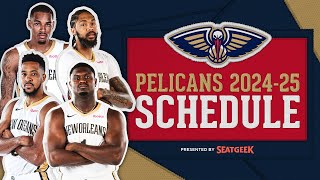 New Orleans Pelicans 2024‑25 NBA Schedule Release Video [upl. by Annawot]