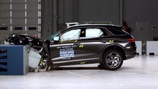 제네시스 GV70 Electrified  JK1 EV 2025MY IIHS 업데이트 부분정면 충돌테스트 [upl. by Ellis613]