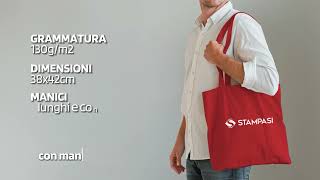 Scopri le Shopper in cotone personalizzate di Stampasi  stampasiit [upl. by Airan472]