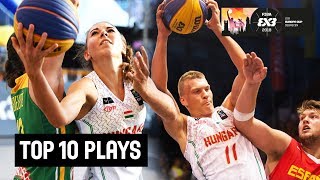 Top 10 Plays  Men amp Women  FIBA 3x3 U18 Europe Cup 2018 [upl. by Natika319]