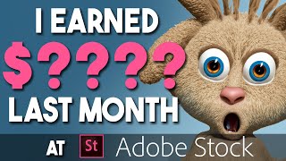 Adobe Stock Contributor Earnings Report plus Shutterstock Storyblocks Income adobestock aiart [upl. by Aissenav]