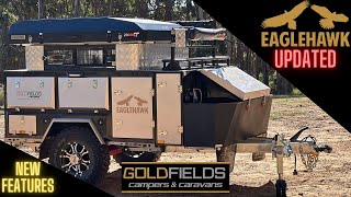 Goldfields Campers presents The updated Eaglehawk rooftop Camper Trailer Walkaround 🦅🏕️ [upl. by Ciapha]