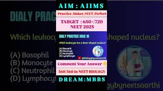 NEETBIOLOGYMCQ neet biology mcq pyq motivation trending exam shorts doctor mbbs ytshorts [upl. by Marna]