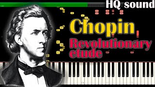 Etude Opus 10 No 12 Revolutionary  Frederic Chopin  FREE midi  Hard Piano tutorial [upl. by Brien]