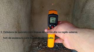 Isolamento térmico com vermiculita expandida Parte 1 [upl. by Ytsim]