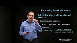 Estimating Activity Duration Part 1  Construction Project Management [upl. by Adnotal]