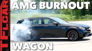 With Over 600 HP the AWD MercedesAMG E63 S Wagon Will Drift Your Kids to School [upl. by Busby]