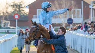 HONEYSUCKLE brings the house down with emotional victory in 2023 Close Brothers Mares Hurdle [upl. by Leehar]