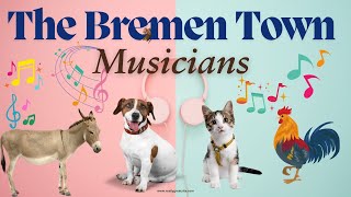 The Bremen Town Musicians  Teamwork of animals  Moral Story in English EdifyinInsights [upl. by Animehliw]