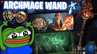 CRAFTING A WAND FOR MY ICE NOVA ARCHMAGE HIEROPHANT Path of Exile 325 Settlers [upl. by Pierrette910]