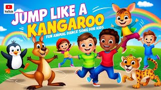 Jump Like a Kangaroo 🦘  Fun Animal Dance Song for Kids childrensongs kidslearning [upl. by Emlen]