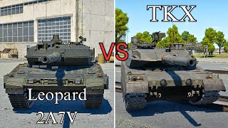 Leopard 2A7V VS TKX war thunder [upl. by Shermie]