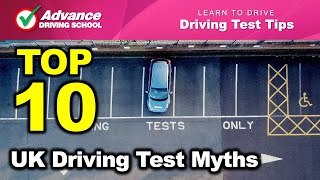 Top 10 UK Driving Test Myths  Learn to drive Driving Test Tips [upl. by Aihtenyc]