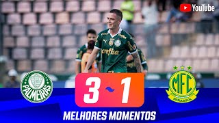 PALMEIRAS 3 X 1 MIRASSOL  MELHORES MOMENTOS  10ª RODADA  PAULISTÃO 2024 [upl. by Senecal837]