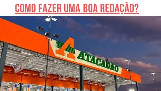 Como fazer uma boa redação na entrevista ATACADÃO atacadãosupermercado entrevista desemprego [upl. by Ayekan13]