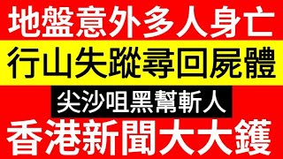 伍間新聞 地盤多人喪命！尖沙咀肥仔「被斬3人逃走」行山失蹤尋回C體！警過拉幾百人「打擊黑社會」收入來源！ [upl. by Laveen]