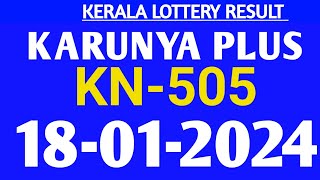 kerala karunya plus lottery result kn 505 today [upl. by Inig]