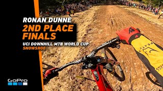 GoPro Ronan Dunne  2nd Place FINALS Run in Snowshoe  2023 UCI Downhill MTB World Cup [upl. by Anined]