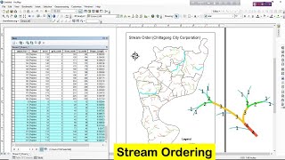 Stream Ordering Strahler from DEM Data in ArcGIS  Hydrological Analysis [upl. by Acissehc]