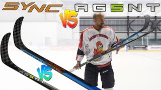 Bauer AG5NT vs Nexus SYNC hockey stick review  NO MORE high kick point Supreme sticks [upl. by Ytsihc]