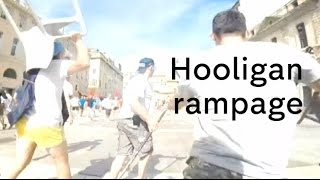 Euro 2016 Russian hooligans film own rampage [upl. by Acsehcnarf]