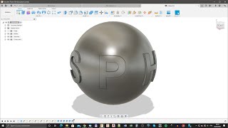 Fusion 360  Emboss ne fonctionne pas sur une sphère  Ok no prob p [upl. by Gilly]