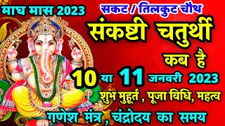 सकट चौथ कब है 2023  Sankashti Chaturthi Kab Hai  Tilkut Chauth 2023  Sakat Chauth Kab Hai  sakat [upl. by Lenora]