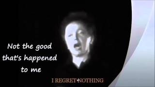 I REGRET NOTHING Edith Piaf English Words for Je Ne Regrette Rien 2 40 [upl. by Nuaj]