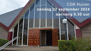 CGK Huizen  zondag 22 september 2024  930 uur [upl. by Elok]