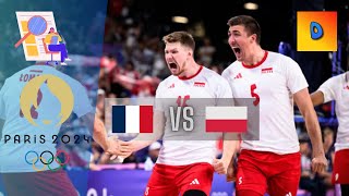 Siatkówka Francja vs Polska 30 Finał Igrzyska Olimpijskie Paryż 2024 [upl. by Nirehtac]