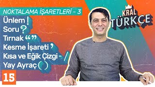 Noktalama İşaretleri 3 Ünlem Soru Tırnak Kesme İşareti Kısa ve Eğik Çizgi  8 Sınıf Türkçe 15 [upl. by Elacim]