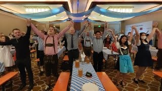 Fliegerlied dance at Oktoberfest 2022 Press Conference [upl. by Aniled986]