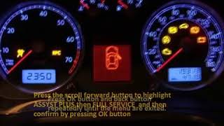 FIAT PUNTO GRANDE 2005 10 How to reset service light indicator [upl. by Raji]