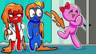 PREGNANT POOP  RAINBOW FRIENDS animation [upl. by Yrojram]