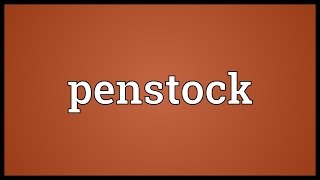 Penstock Meaning [upl. by Ferrand237]